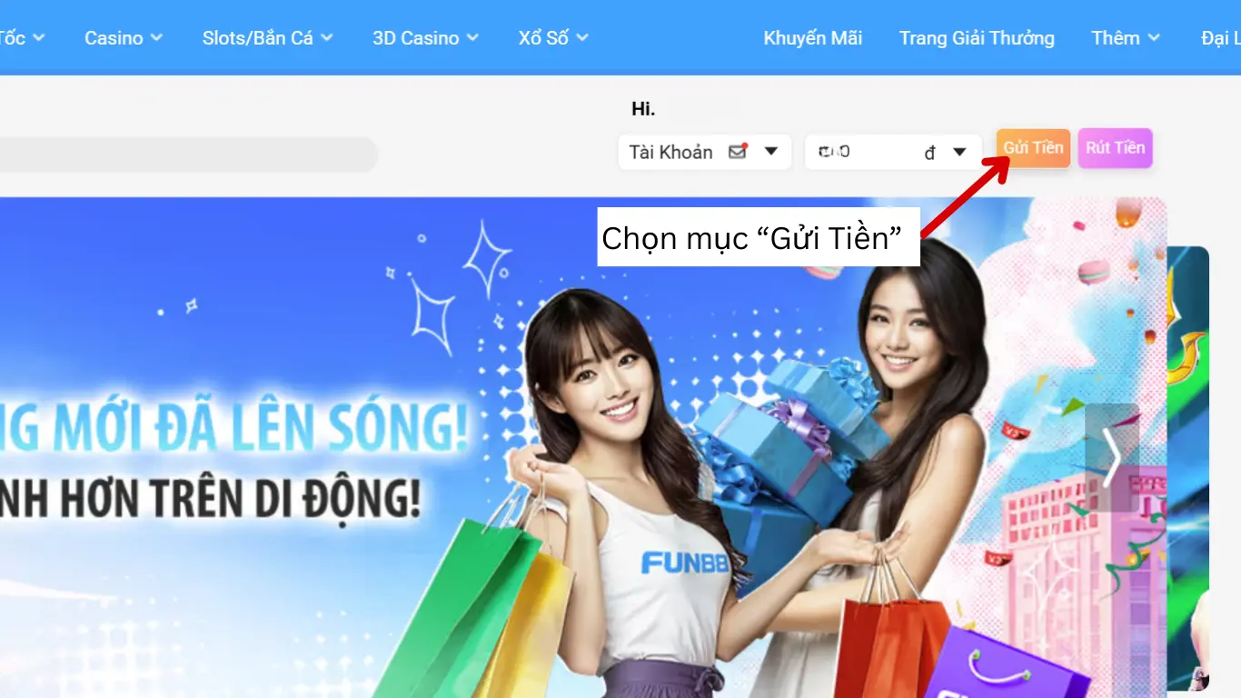 Nạp tiền fun88