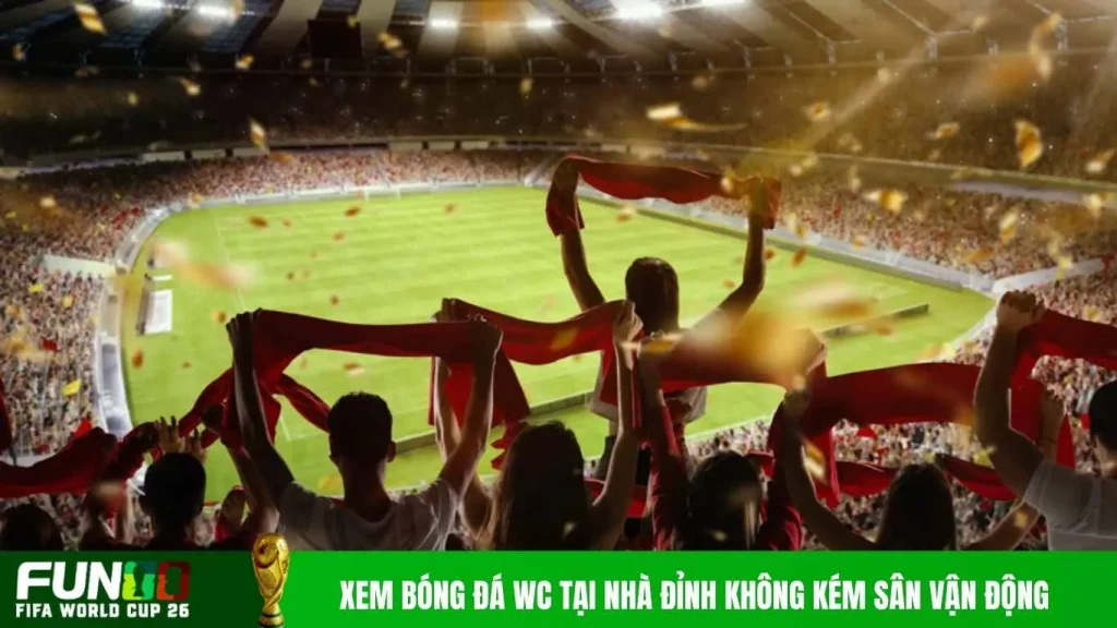 Xem bóng đá WC tại nhà đỉnh không kém sân vận động
