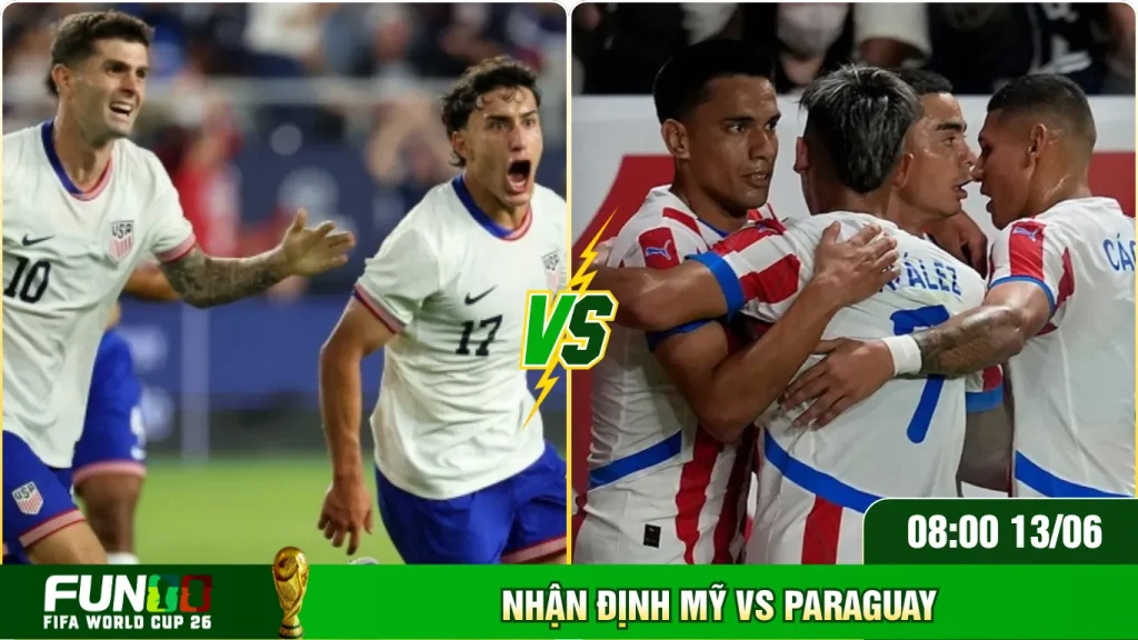 Bảng thành tích đối đầu vượt trội của tuyển Mỹ trước Paraguay