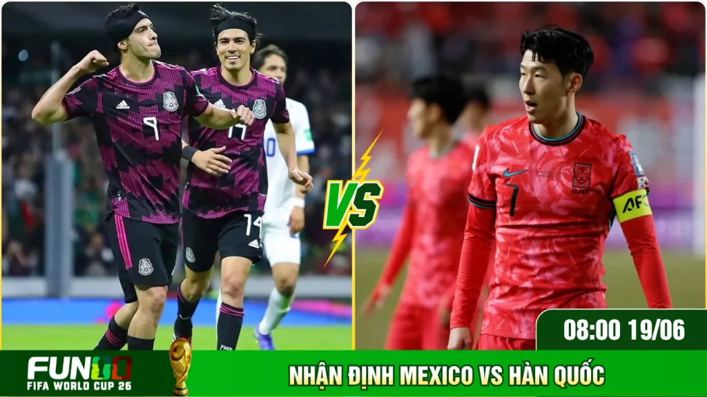 Các chỉ số nổi bật của Mexico Vs Hàn quốc gần đây