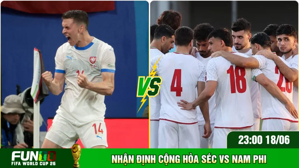 Đánh giá các yếu tố ảnh hưởng trận Cộng hoà Séc VS Nam Phi