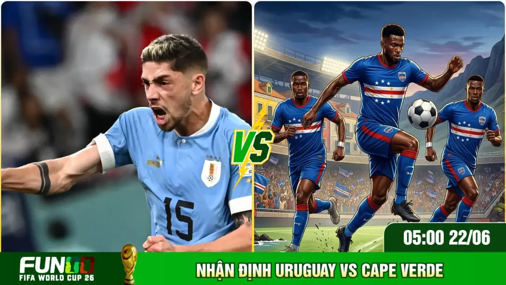 Đánh giá dàn cầu thủ Uruguay cùng Cape Verde