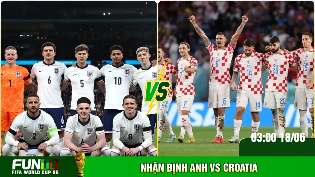 Đánh giá diễn biến chiến thuật trong trận Anh vs Croatia