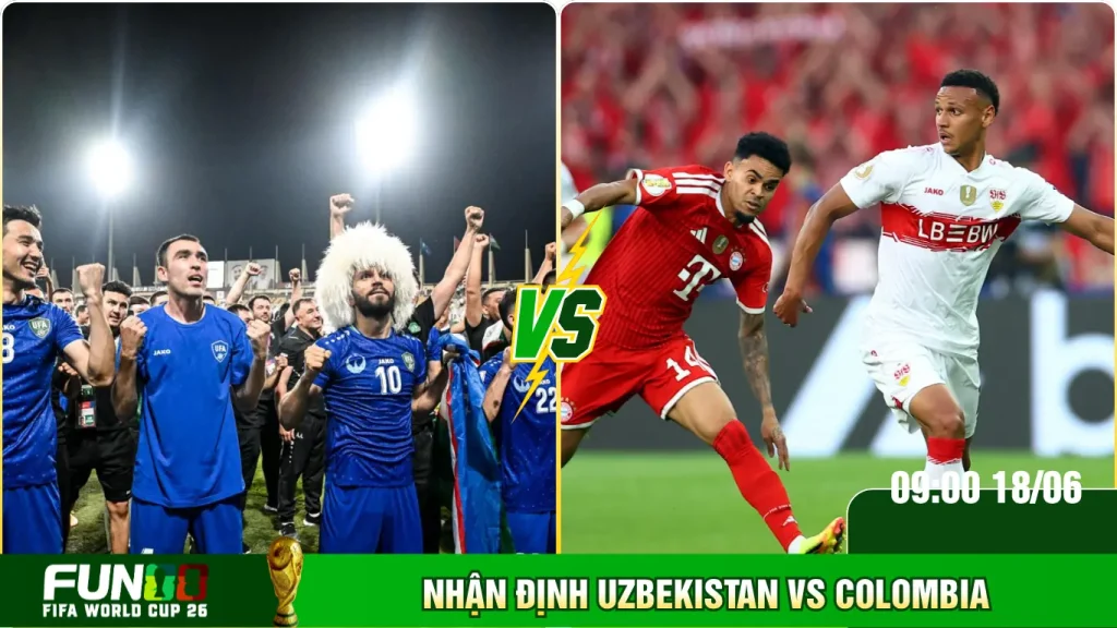 Điểm qua những thông tin nhận định Uzbekistan Vs Colombia