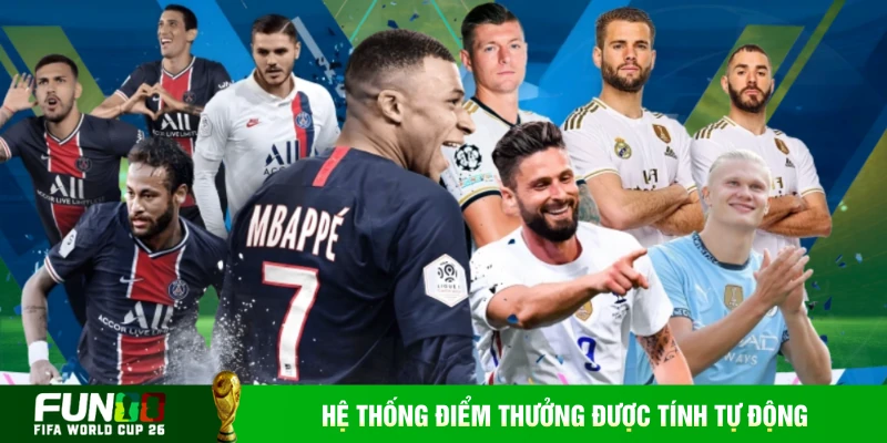 Hệ thống điểm thưởng được tính tự động dựa trên mức độ chính xác