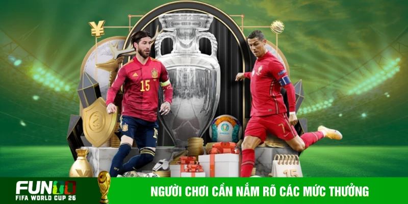Người chơi cần nắm rõ các mức thưởng Fun88 nhà cái khuyến mãi
