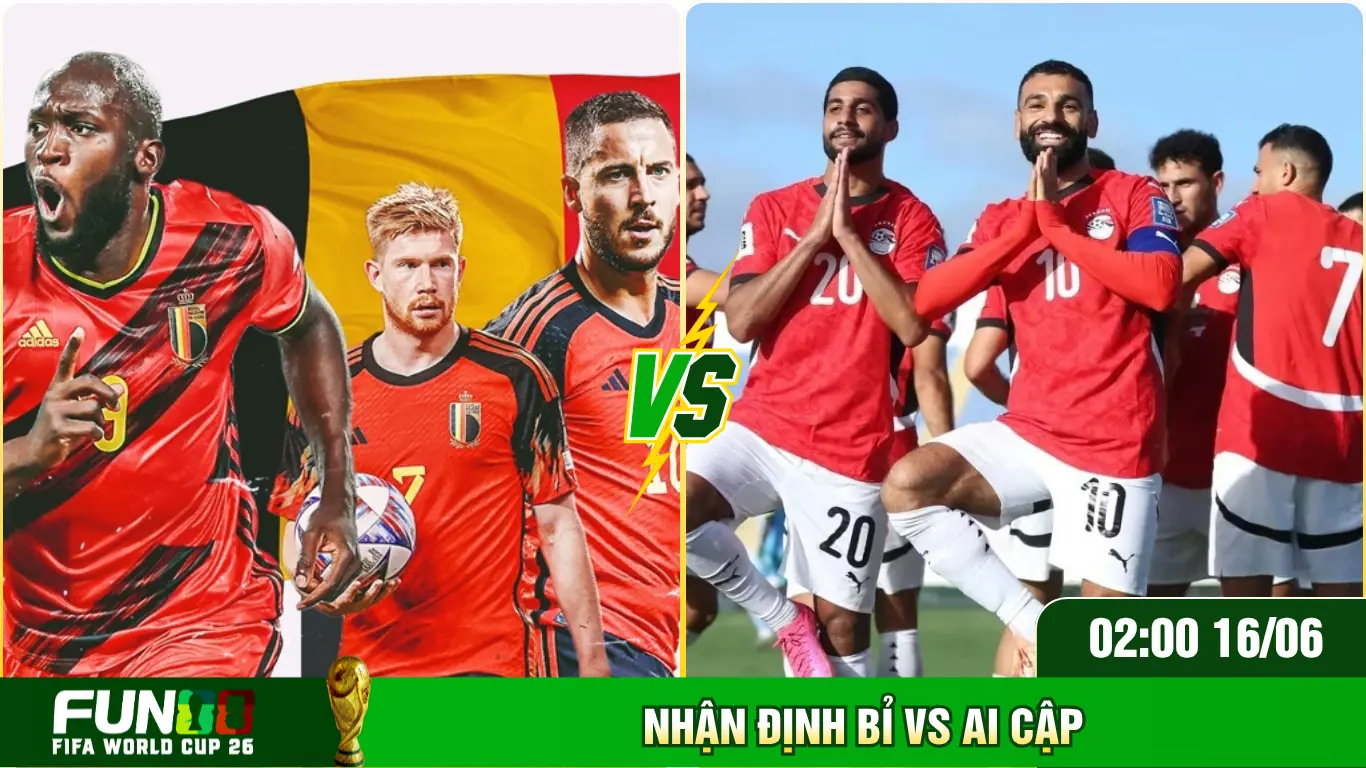 Nhận định Bỉ vs Ai Cập
