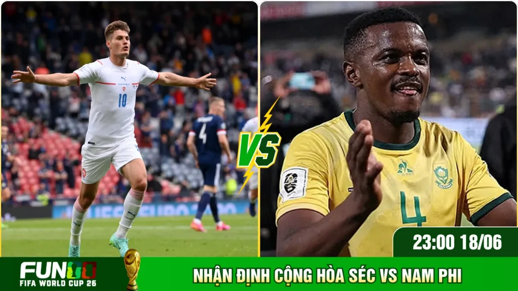 Nhận định tỷ số tiềm năng trận Cộng hoà Séc VS Nam Phi