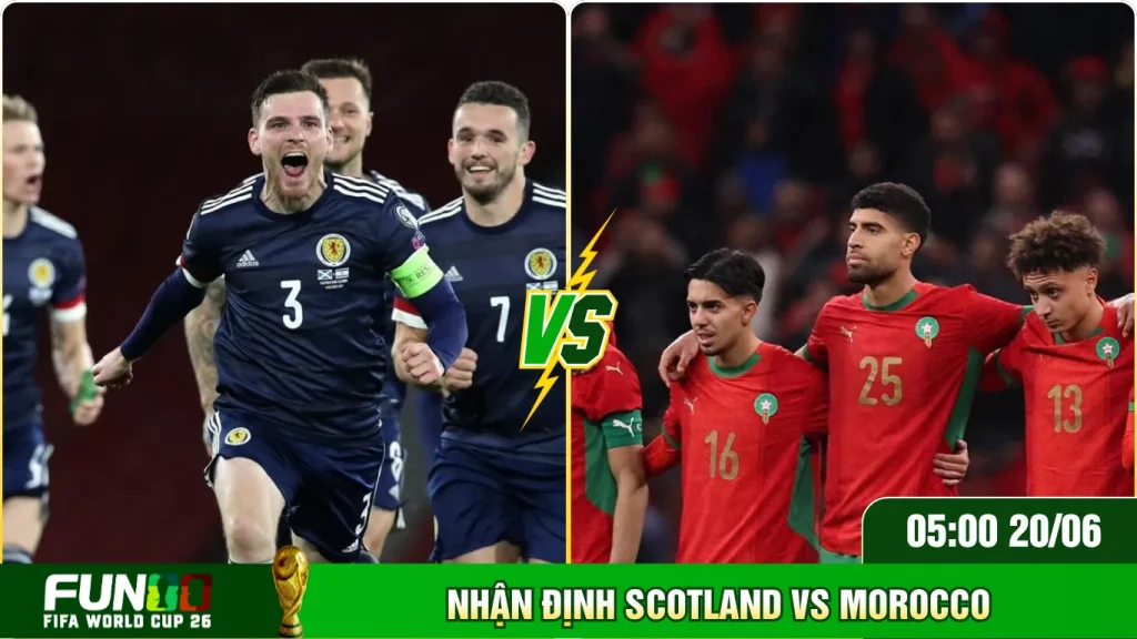 Những thông tin quan trọng về trận Scotland Vs Morocco