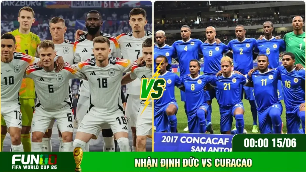 Phong độ thi đấu của 2 đội Germany và Curaçao gần đây