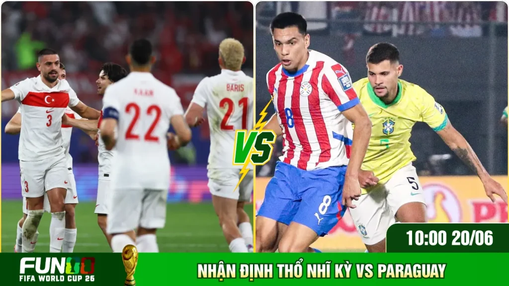 So sánh phong cách thi đấu Thổ Nhĩ Kỳ Vs Paraguay hiện tại