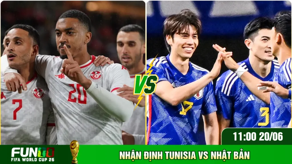 Soi tỷ số Tunisia gặp Nhật Bản bằng dữ liệu