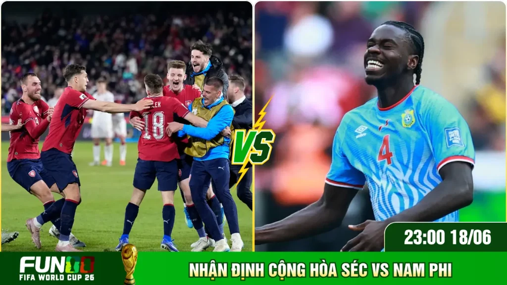 Vài nét thông tin nhận định Cộng hoà Séc VS Nam Phi