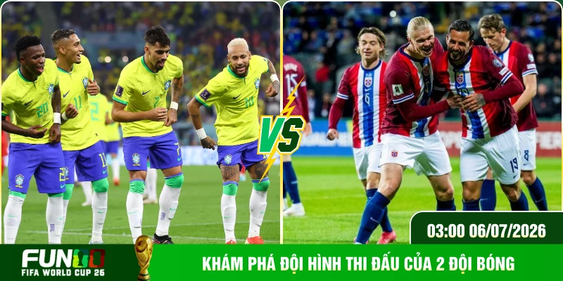 Khám phá đội hình thi đấu của 2 đội bóng