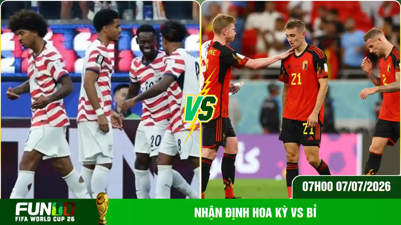 Nhận định Hoa Kỳ vs Bỉ