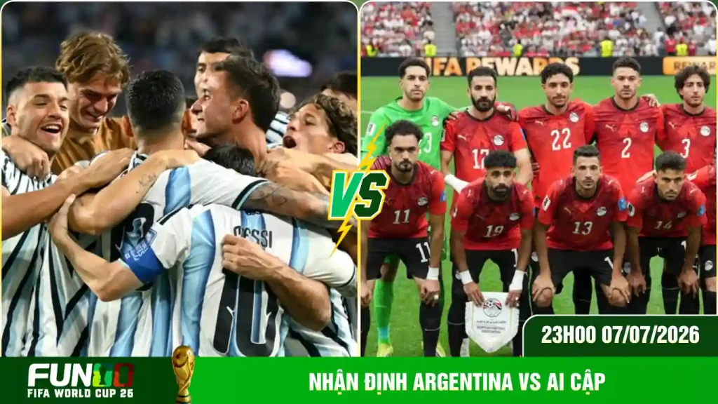 Sơ đồ chiến thuật Argentina đối đầu cùng Ai Cập